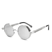 2022 Metal Steampunk Sunglasses Men Women Fashion Round Glasses Brand Design Vintage Sun Glasses High Quality Oculos de sol Esprit-Aviation
