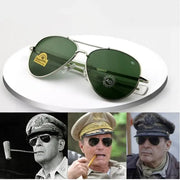 AO Aviation Sunglasses Men women 2022 American Army Military Optical oval metal driving glasses pilot Oculos de sol masculino Esprit-Aviation