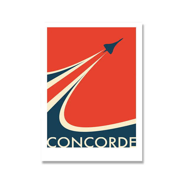 Affiche Vintage Concorde | Esprit-Aviation