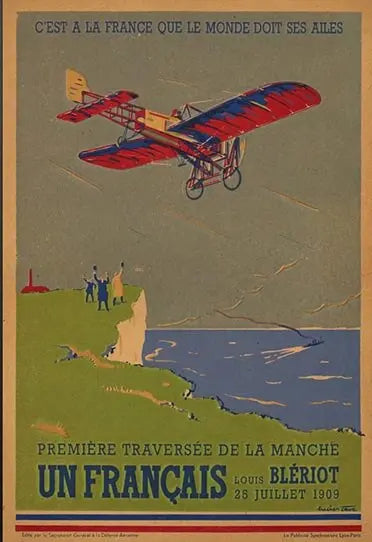 Affiche Vintage Louis Blériot | Esprit-Aviation
