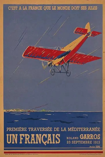 Affiche Vintage Roland Garros | Esprit-Aviation