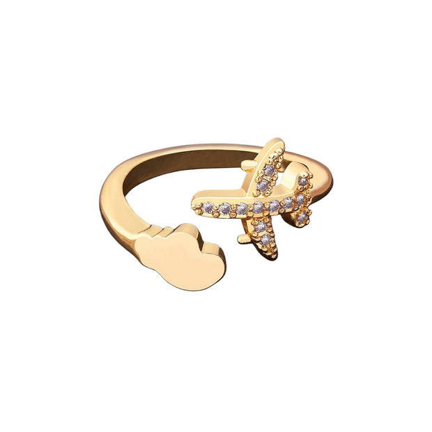 Bague Avion et Nuage | Esprit-Aviation