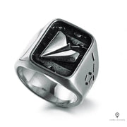 Bague type chevalière motif avion Esprit-Aviation