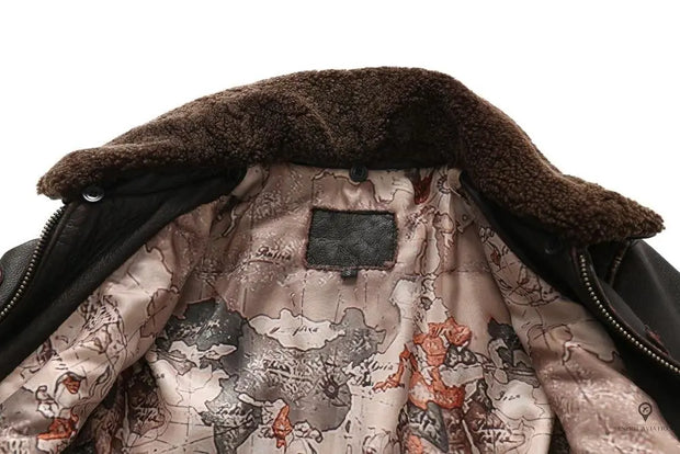 Blouson Aviateur Homme<br/> Cuir De Vachette Esprit-Aviation
