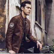 Blouson Aviateur Homme<br/> Cuir Grainé Esprit-Aviation