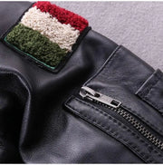 Blouson Aviateur Homme<br/> Cuir Italien Esprit-Aviation
