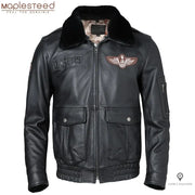 Blouson Aviateur Homme<br/> Cuir Vachette Esprit-Aviation