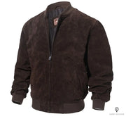 Blouson Aviateur Homme<br/> Cuir de Porc (Noir) Esprit-Aviation