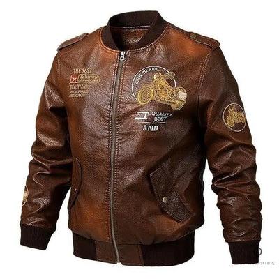 Blouson Aviateur Homme<br/> Harley Davidson Marron Esprit-Aviation