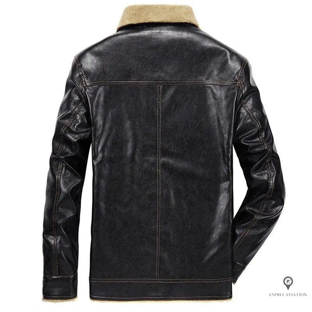 Blouson Aviateur Homme<br/> Imitation Cuir Esprit-Aviation