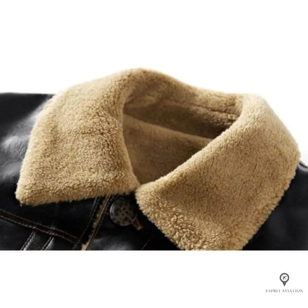 Blouson Aviateur Homme<br/> Imitation Cuir Esprit-Aviation