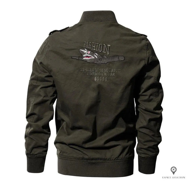 Blouson Aviateur Homme<br/> Kaki Esprit-Aviation