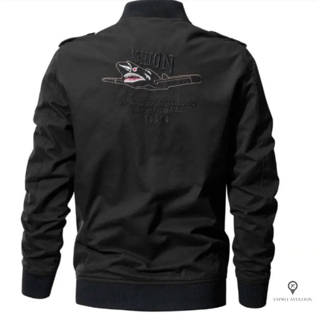 Blouson Aviateur Homme<br/> Leger Homme Noir Esprit-Aviation