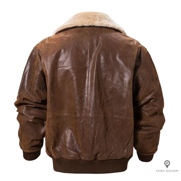 Blouson Aviateur Homme<br/> Marron Esprit-Aviation