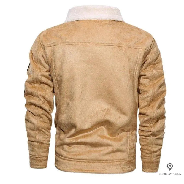 Blouson Aviateur Homme<br/> Montagnard Beige Esprit-Aviation