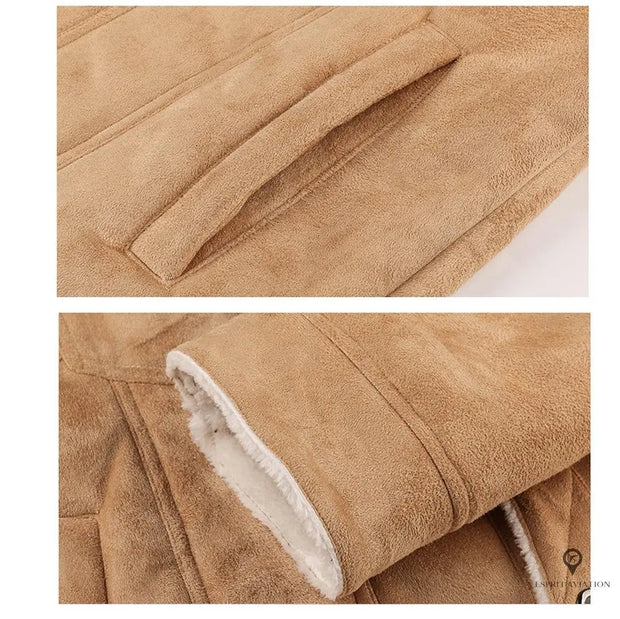 Blouson Aviateur Homme<br/> Montagnard Beige Esprit-Aviation