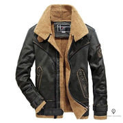 Blouson Aviateur Homme<br/> Noir Hiver Esprit-Aviation