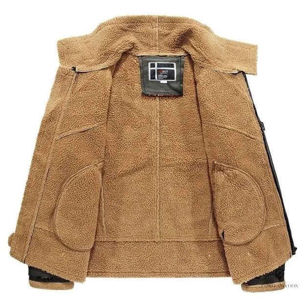 Blouson Aviateur Homme<br/> Noir Hiver Esprit-Aviation