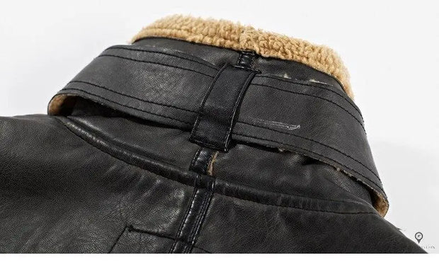 Blouson Aviateur Homme<br/> Noir Hiver Esprit-Aviation