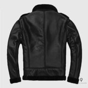 Blouson Aviateur Homme<br/> Peau De Mouton Noir Esprit-Aviation
