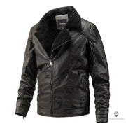 Blouson Aviateur Homme Simili Cuir Marron | Esprit-Aviation