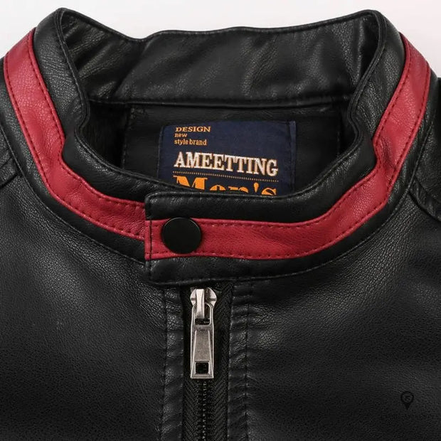 Blouson Aviateur Homme<br/> Simili cuir Motard Esprit-Aviation