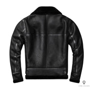 Blouson Aviateur Homme<br/> Style Mouton Noir Esprit-Aviation