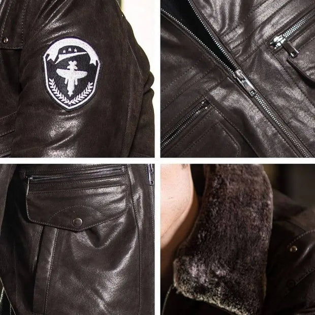 Blouson Aviateur Marron Homme Esprit-Aviation