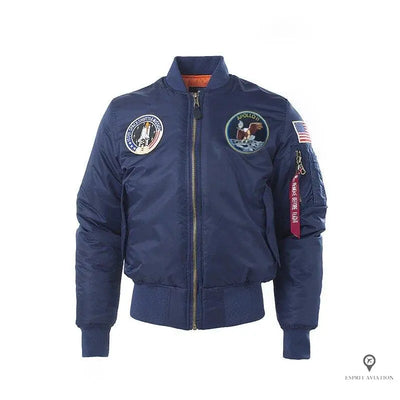 Blouson Pilote Homme<br/> Bleu Marine Esprit-Aviation