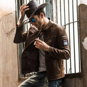 Blouson Pilote Homme<br/> Vachette Marron Esprit-Aviation