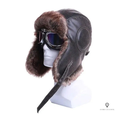 Bonnet Aviateur en Cuir | Esprit-Aviation