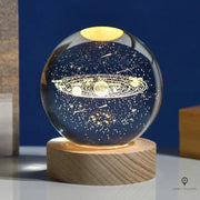 Boule de cristal 3D gravée | Esprit-Aviation