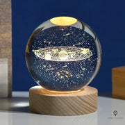 Boule de cristal 3D gravée | Esprit-Aviation