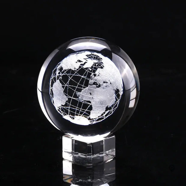 Boule de cristal gravée au laser 3D | Esprit-Aviation