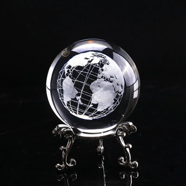 Boule de cristal gravée au laser 3D | Esprit-Aviation