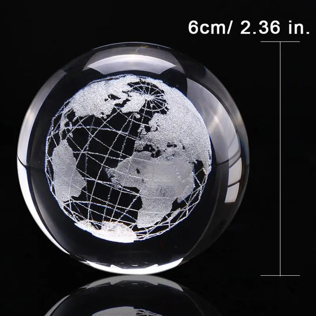 Boule de cristal gravée au laser 3D | Esprit-Aviation