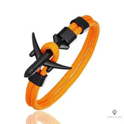 Bracelet Aviateur Avion Orange Esprit-Aviation