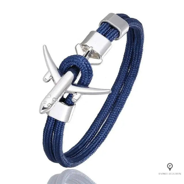 Bracelet Aviateur Bleu Foncé Esprit-Aviation
