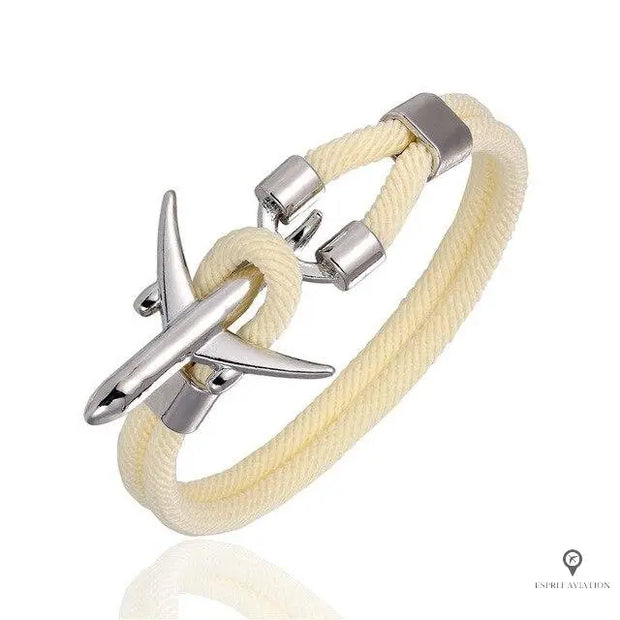 Bracelet Avion Blanc Esprit-Aviation