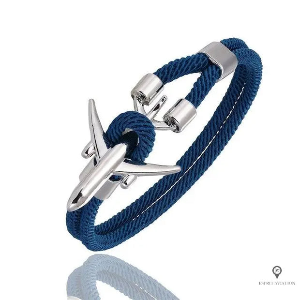 Bracelet Avion Bleu Esprit-Aviation