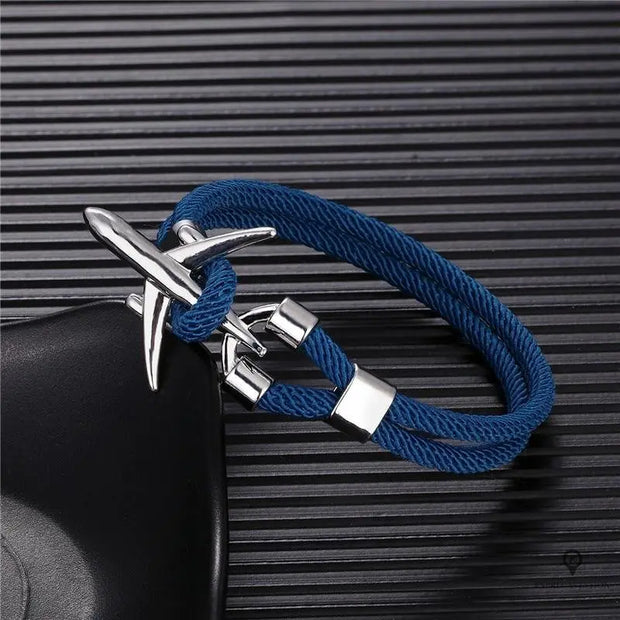 Bracelet Avion Bleu Esprit-Aviation