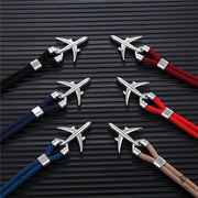 Bracelet Avion Noir Argenté Esprit-Aviation