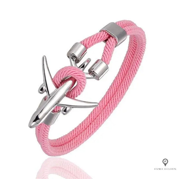 Bracelet Avion Rose Esprit-Aviation