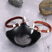 Bracelet Avion de Chasse Argent Café Esprit-Aviation