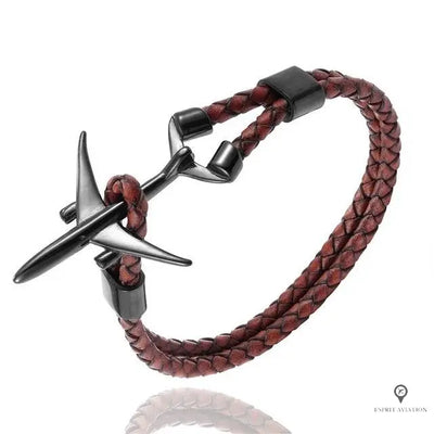Bracelet Avion de Ligne Café Rétro Esprit-Aviation