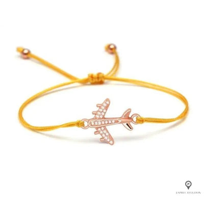 Bracelet Pilote Jaune Esprit-Aviation