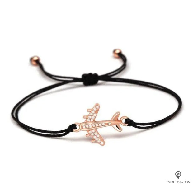 Bracelet Pilote Noir Esprit-Aviation