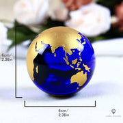 Carte de globe en bois vintage | Esprit-Aviation