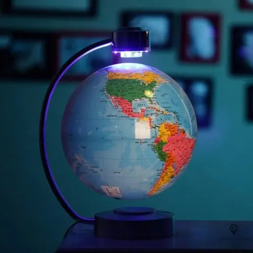 Carte du monde lumineuse à LED Esprit-Aviation
