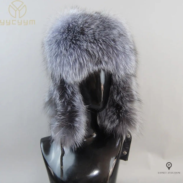 Chapka en cuir de mouton véritable | Esprit-Aviation